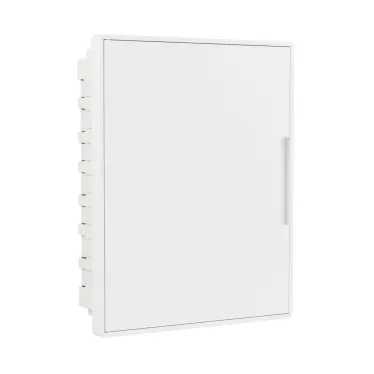 Щиток 24 мод встраиваемый слаботочный FRAME, белый, с белой дверцей, с монтажной платой, в комплекте с 1 розеткой Viva (арт. 45005) и 1 коробкой PDD (арт. 10033)