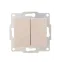 KARINA Выключатель двойной крем (10шт/120шт)