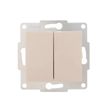 KARINA Выключатель двойной крем (10шт/120шт)