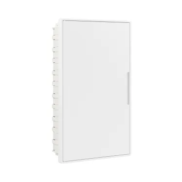 Щиток 36 мод встраиваемый слаботочный FRAME, белый, с белой дверцей, с монтажной платой, в комплекте с 2 розетками Viva (арт. 45005) и 2 коробками PDD (арт. 10033)