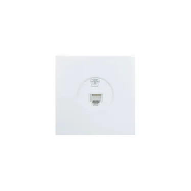 ZIMA Розетка телефонная евро белая Lezard 704-0288-137