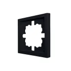 ZIMA Рамка 1-ая горизонтальная б/вст черный бархат LEZARD