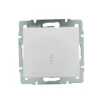 Выключатель RAIN проходной белый механизм
