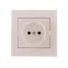 Розетка RAIN б/з керамика жемчужно-белый перламутр
