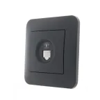                  KARINA Розетка телефонная евро чёрный бархат (10шт/120шт)
               