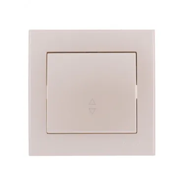 Выключатель RAIN проходной жемчужно-белый перламутр