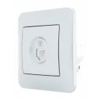 KARINA Розетка телефонная евро матовое серебро (10шт/120шт)