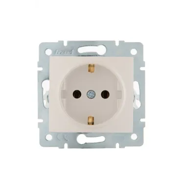 KARINA Розетка с/з керамика жемчужно-белый перламутр (10шт/120шт)