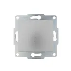 KARINA Выключатель проходной матовое серебро (10шт/120шт)