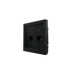 ZIMA Розетка компьютер+телефон черный бархат с модулем Cat 6 LEZARD