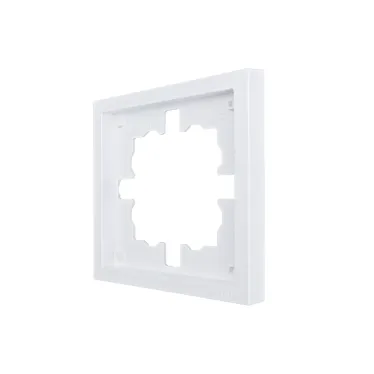 ZIMA Рамка 1-ая горизонтальная б/вст белая LEZARD