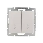 Выключатель RAIN проходной 2-ой белый механизм