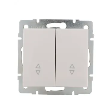 Выключатель RAIN проходной 2-ой белый механизм