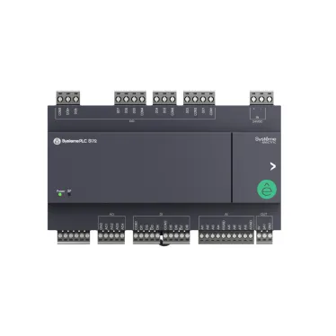 Модуль ввода/вывода смешанный, 24 VDC, 28 IO: 8 дискретных входов, 8 дискретных выходов (реле, 3 A), 8 аналоговых входов (NTC10K, PT1000, PT100, 0-10 V, 4-20 mA), 4 аналоговых выхода (0-10 V, 4-20 mA)