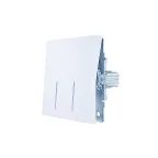 ZIMA Выключатель 2-ой с подсветкой белый безвинтовой зажим/клемма LEZARD