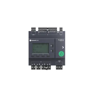 Реле интеллектуальное SR2, 24 VDC, дисплей, до 7 модулей расширения, 12 IO: 8 универсальных входов (аналоговых или дискретных), 4 дискретных выхода (2 реле, 3 A и 2 транзисторных), 1xRS485, 1xRJ45, 1xUSB (Type C)