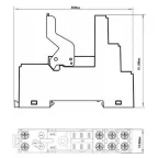 Розетка для реле 2СО скоба separate (Базовая)