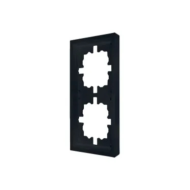 ZIMA Рамка 2-ая горизонтальная б/вст черный бархат LEZARD