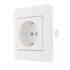 KARINA Розетка с/з ПБТ жемчужно-белый перламутр (10шт/120шт)