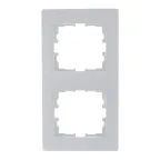 KARINA Рамка 2-ая вертикальная б/вст белая (10шт/120шт)