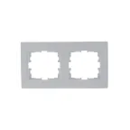 KARINA Рамка 2-ая горизонтальная б/вст белая (10шт/120шт)