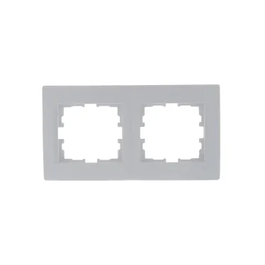 KARINA Рамка 2-ая горизонтальная б/вст белая (10шт/120шт)