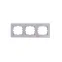KARINA Рамка 3-ая горизонтальная б/вст матовое серебро (10шт/120шт)