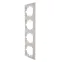 MIRA Рамка 4-ая вертикальная б/вст белый