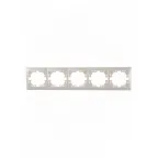 Мира Рамка 5 постов горизонтальная жемчужно-белый перламутр без вставок