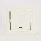 Выключатель RAIN с подсветкой крем