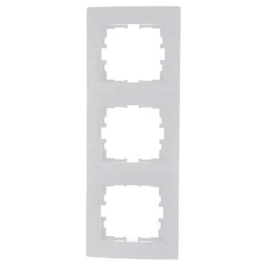 KARINA Рамка 3-ая вертикальная б/вст белая (10шт/120шт)