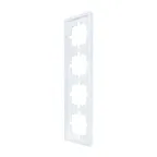 ZIMA Рамка 4-ая горизонтальная б/вст белая LEZARD