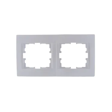 KARINA Рамка 2-ая горизонтальная б/вст жемчужно-белый перламутр (10шт/120шт)