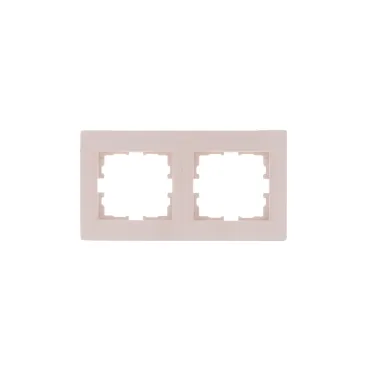 KARINA Рамка 2-ая горизонтальная б/вст крем (10шт/120шт)