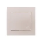                  Розетка RAIN с/з с крышкой керамика жемчужно-белый перламутр
               