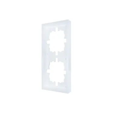 ZIMA Рамка 2-ая горизонтальная б/вст белая LEZARD