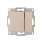 KARINA Выключатель тройной крем (10шт/120шт)
