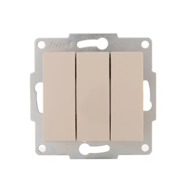 KARINA Выключатель тройной крем (10шт/120шт)