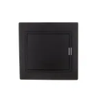 MIRA Выключатель чёрный бархат со вставкой (10шт/120шт)