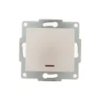 KARINA Выключатель с подсветкой жемчужно-белый перламутр (10шт/120шт)