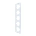 ZIMA Рамка 5-ая горизонтальная б/вст белая LEZARD