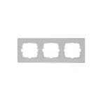 KARINA Рамка 3-ая горизонтальная б/вст белая (10шт/120шт)