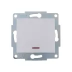 KARINA Выключатель с подсветкой белый (10шт/120шт)