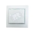                  Мира Розетка с заземлением с крышкой керамика
               