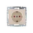                  Розетка RAIN с защитой от детей керамика крем механизм
               