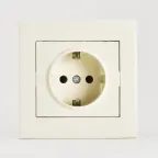                  Розетка RAIN с/з керамика крем
               