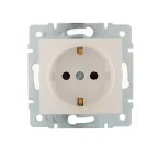 KARINA Розетка с защитой от детей ПБТ жемчужно-белый перламутр (10шт/120шт)