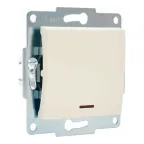 KARINA Выключатель с подсветкой крем (10шт/120шт)