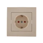 Розетка RAIN с защитой от детей керамика крем