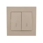 Выключатель RAIN проходной 2-ой крем